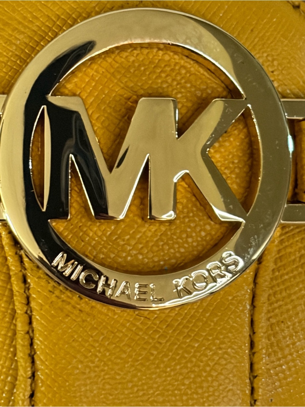 Women's Size 7 1/2 Shoes MICHAEL KORS Fulton Saffiano Leather Moccasins - Picture 11 of 12